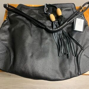 NWT Black Leather Women's Bag